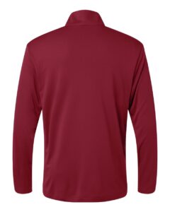 AllPro 41870 Men’s Pro-Lock Performance Quarter-Zip Pullover – Cardinal (back)
