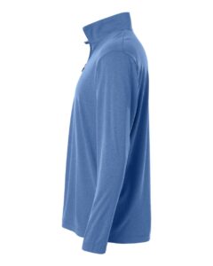 AllPro 41870 Men’s Pro-Lock Performance Quarter-Zip Pullover – Heather Royal (side)