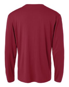 AllPro 48400 Unisex Pro-Lock Performance Long Sleeve T-Shirt – Cardinal (back)