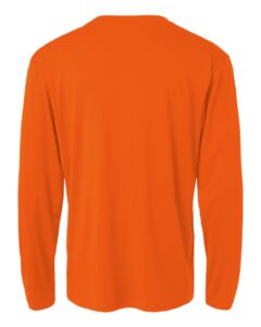 AllPro 48400 Unisex Pro-Lock Performance Long Sleeve T-Shirt – Deep Orange (back)