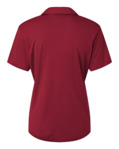 AllPro 41800L Women’s Pro-Lock Performance Polo – Cardinal (back)