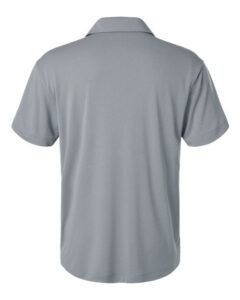 AllPro 41800T Men’s Tall Pro-Lock Performance Polo – Heather Steel (back)