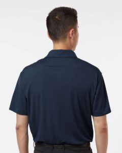 AllPro 41800T Men’s Tall Pro-Lock Performance Polo – Navy (on model back)