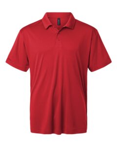 AllPro 41800T Men’s Tall Pro-Lock Performance Polo – Red