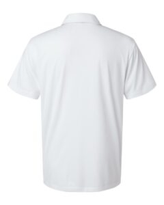 AllPro 41800T Men’s Tall Pro-Lock Performance Polo – White (back)