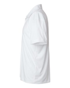 AllPro 41800T Men’s Tall Pro-Lock Performance Polo – White (side)