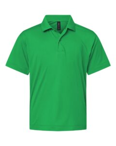 AllPro 41800Y Youth Pro-Lock Performance Polo – Kelly Green