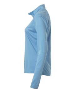 AllPro 41870L Women’s Pro-Lock Performance Quarter-Zip Pullover – Carolina Blue (side)