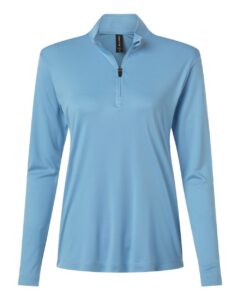 AllPro 41870L Women’s Pro-Lock Performance Quarter-Zip Pullover – Carolina Blue