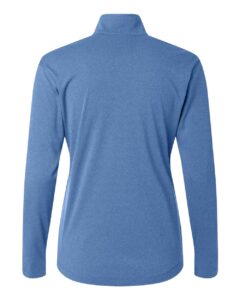 AllPro 41870L Women’s Pro-Lock Performance Quarter-Zip Pullover – Heather Royal (back)