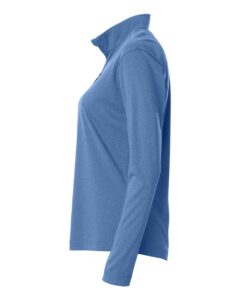 AllPro 41870L Women’s Pro-Lock Performance Quarter-Zip Pullover – Heather Royal (side)