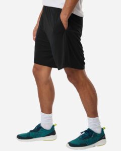 AllPro 48SH0 Men’s Pro-Lock Performance 7″ Shorts with Pockets – Black (on model side)