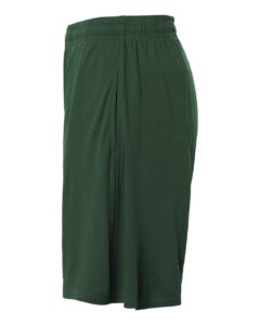 AllPro 48SH0 Men’s Pro-Lock Performance 7″ Shorts with Pockets – Forest Green (side)