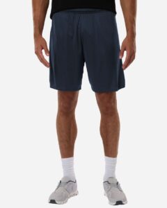 AllPro 48SH0 Men’s Pro-Lock Performance 7″ Shorts with Pockets – Navy (on model)