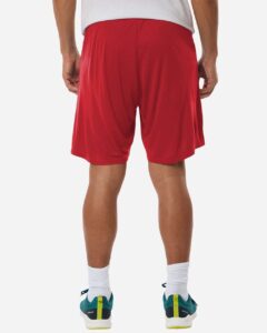 AllPro 48SH0 Men’s Pro-Lock Performance 7″ Shorts with Pockets – Red (on model back)