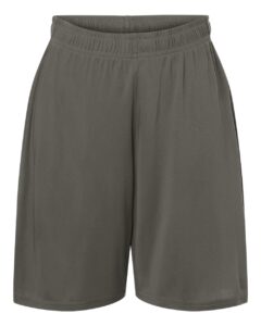 AllPro 48SH0Y Youth Pro-Lock Performance 7″ Shorts with Pockets – Charcoal