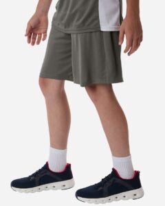 AllPro 48SH0Y Youth Pro-Lock Performance 7″ Shorts with Pockets – Charcoal (on model side)