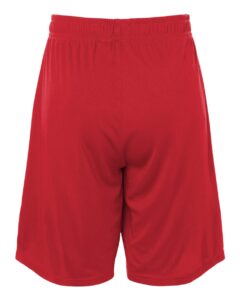 AllPro 48SH0Y Youth Pro-Lock Performance 7″ Shorts with Pockets – Red (back)