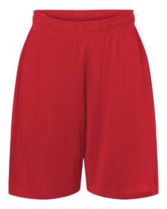 AllPro 48SH0Y Youth Pro-Lock Performance 7″ Shorts with Pockets – Red