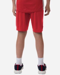 AllPro 48SH0Y Youth Pro-Lock Performance 7″ Shorts with Pockets – Red (on model back)