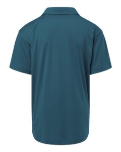 AllPro 41800Y Youth Pro-Lock Performance Polo – Atlantic Blue (back)