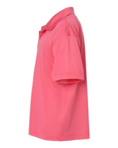 AllPro 41800Y Youth Pro-Lock Performance Polo – Bright Pink (side)