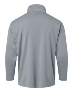 AllPro 41870Y Youth Pro-Lock Performance Quarter-Zip Pullover – Heather Steel (back)