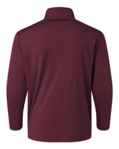 AllPro 41870Y Youth Pro-Lock Performance Quarter-Zip Pullover – Maroon (back)