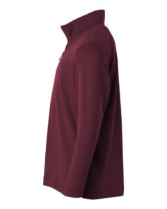 AllPro 41870Y Youth Pro-Lock Performance Quarter-Zip Pullover – Maroon (side)
