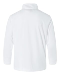 AllPro 41870Y Youth Pro-Lock Performance Quarter-Zip Pullover – White (back)