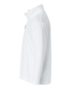 AllPro 41870Y Youth Pro-Lock Performance Quarter-Zip Pullover – White (side)