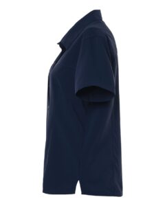CORE365 CE520W Women’s UltraUVP Shoreline Short Sleeve Staff Shirt – Classic Navy (side)
