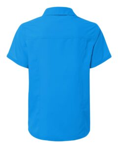 CORE365 CE520W Women’s UltraUVP Shoreline Short Sleeve Staff Shirt – Electric Blue (back)