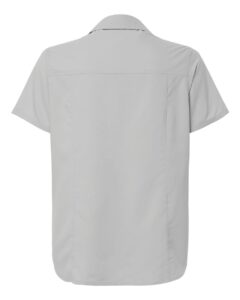 CORE365 CE520W Women’s UltraUVP Shoreline Short Sleeve Staff Shirt – Platinum (back)
