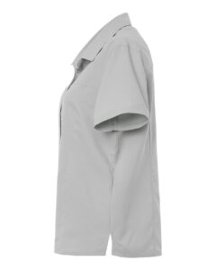 CORE365 CE520W Women’s UltraUVP Shoreline Short Sleeve Staff Shirt – Platinum (side)