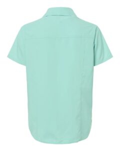 CORE365 CE520W Women’s UltraUVP Shoreline Short Sleeve Staff Shirt – Sea Glass (back)
