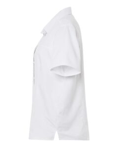 CORE365 CE520W Women’s UltraUVP Shoreline Short Sleeve Staff Shirt – White (side)