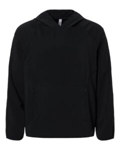 CORE365 CE520L Men’s UltraUVP Shoreline Long Sleeve Hooded Pullover – Black