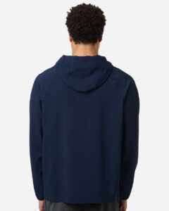 CORE365 CE520L Men’s UltraUVP Shoreline Long Sleeve Hooded Pullover – Classic Navy (on model back)