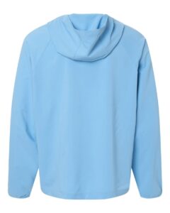 CORE365 CE520L Men’s UltraUVP Shoreline Long Sleeve Hooded Pullover – Columbia Blue (back)