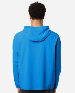 CORE365 CE520L Men’s UltraUVP Shoreline Long Sleeve Hooded Pullover – Electric Blue (on model back)