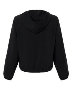CORE365 CE520LW Women’s UltraUVP Shoreline Long Sleeve Hooded Pullover – Black (back)