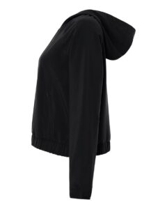 CORE365 CE520LW Women’s UltraUVP Shoreline Long Sleeve Hooded Pullover – Black (side)