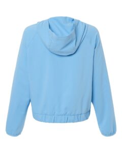 CORE365 CE520LW Women’s UltraUVP Shoreline Long Sleeve Hooded Pullover – Columbia Blue (back)