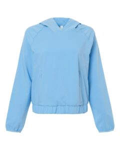 CORE365 CE520LW Women’s UltraUVP Shoreline Long Sleeve Hooded Pullover – Columbia Blue