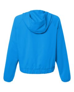 CORE365 CE520LW Women’s UltraUVP Shoreline Long Sleeve Hooded Pullover – Electric Blue (back)