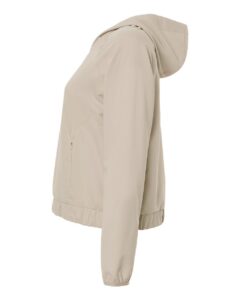 CORE365 CE520LW Women’s UltraUVP Shoreline Long Sleeve Hooded Pullover – Stone (side)