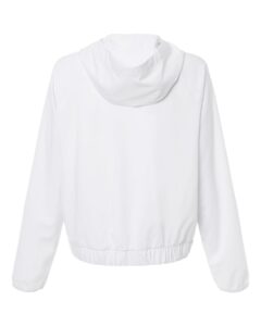 CORE365 CE520LW Women’s UltraUVP Shoreline Long Sleeve Hooded Pullover – White (back)