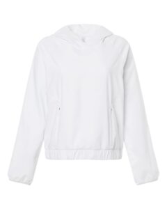 CORE365 CE520LW Women’s UltraUVP Shoreline Long Sleeve Hooded Pullover – White