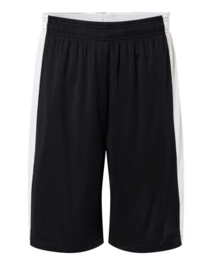Team 365 TT115B Unisex Zone Performance Reversible Shorts – Black/ White